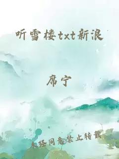 听雪楼txt新浪