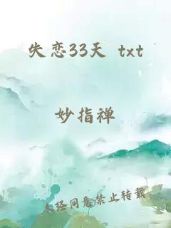 失恋33天 txt