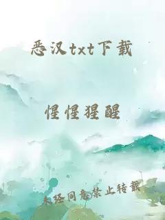 恶汉txt下载