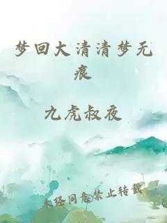 梦回大清清梦无痕