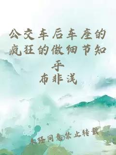 公交车后车座的疯狂的做细节知乎