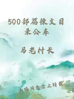 500部篇辣文目录公车